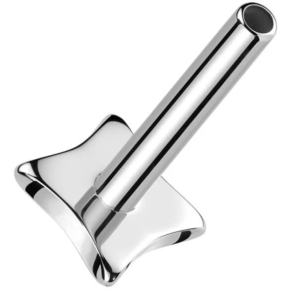 Tytan pręcik labret z podstawą w kształcie czworokąta push-in - Image 4