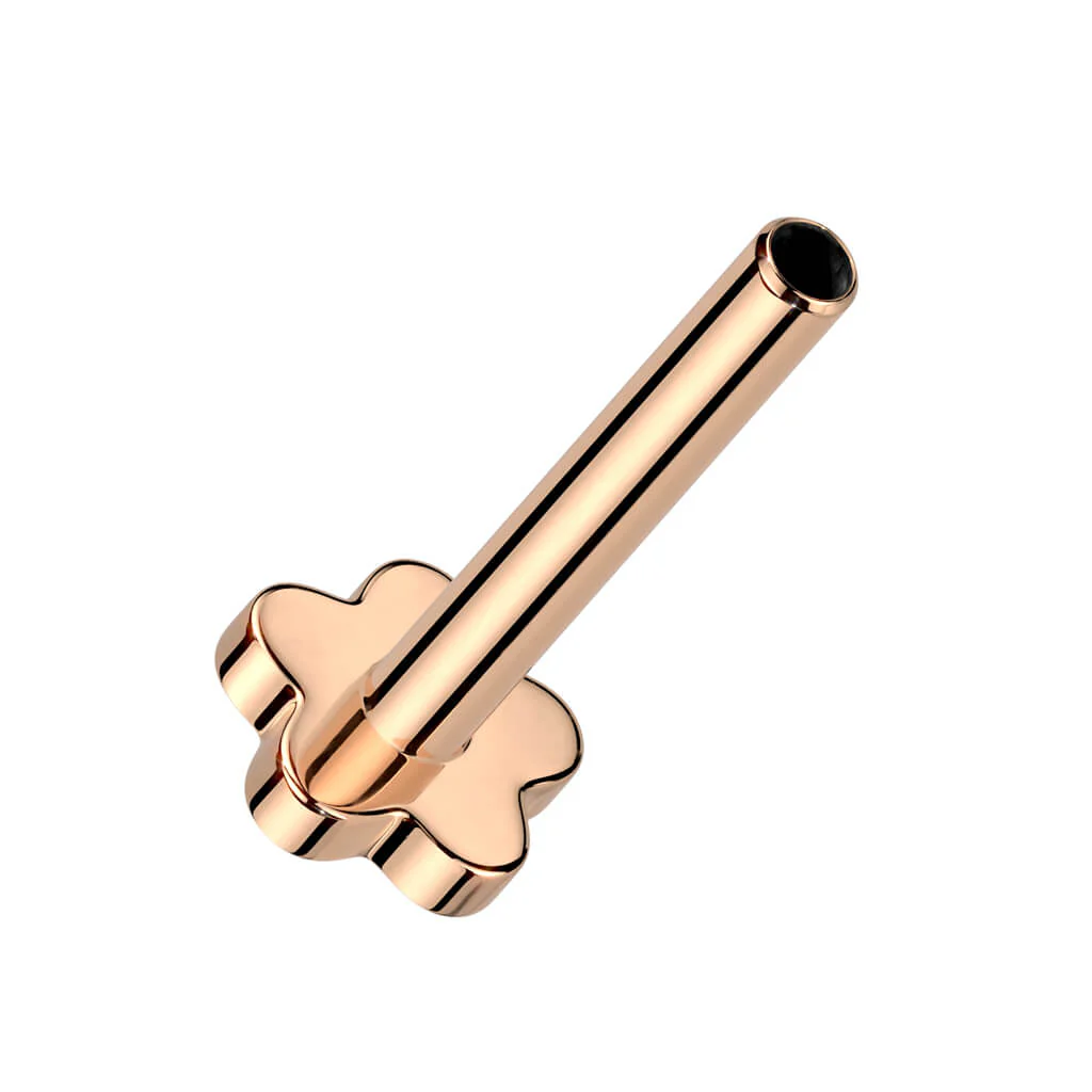 Tytan pręcik labret z podstawą w kształcie kwiatka push-in - Image 6