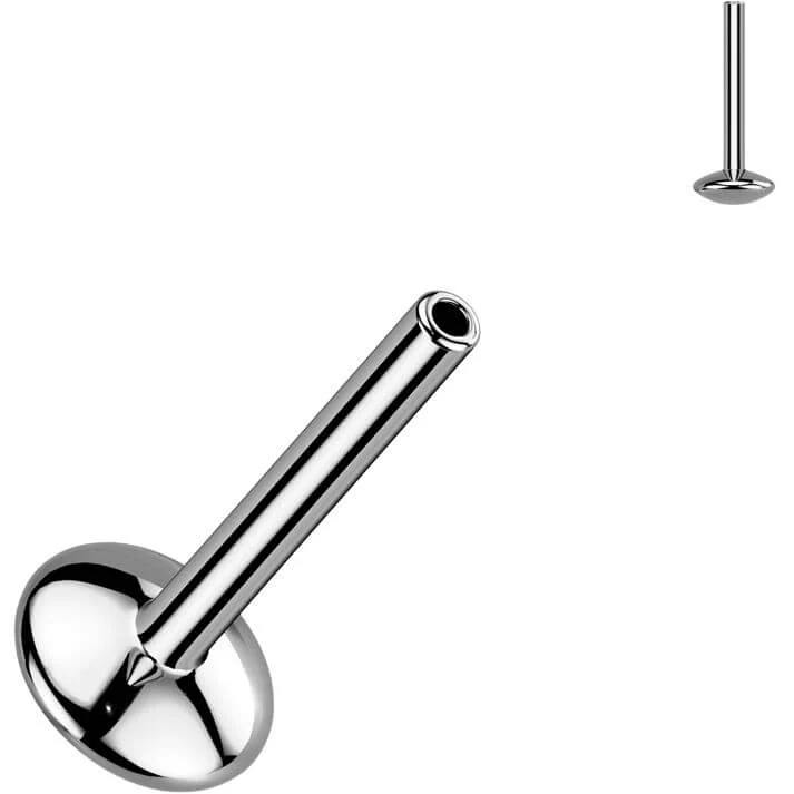 Tytan pręcik labret podstawa 4mm push-in - Image 3