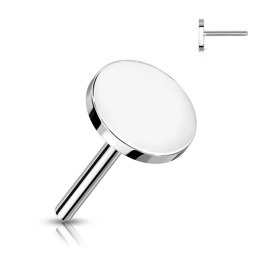 Złoto 585 nakrętka płaskie kółko push-in - Image 3