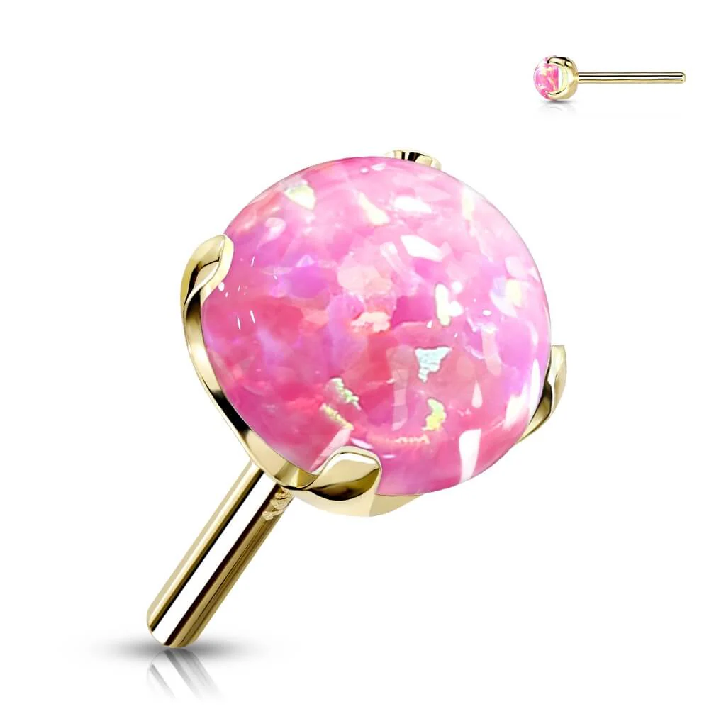 Złoto 585 nakrętka kulka opal push-in - Image 10