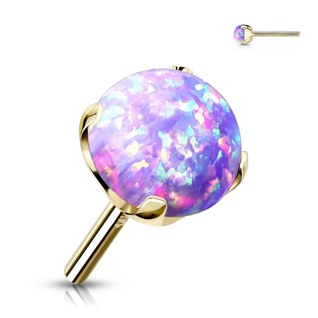 Złoto 585 nakrętka kulka opal push-in - Image 11