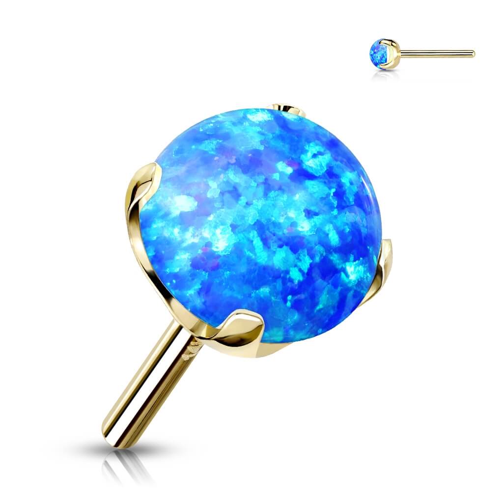 Złoto 585 nakrętka kulka opal push-in - Image 8
