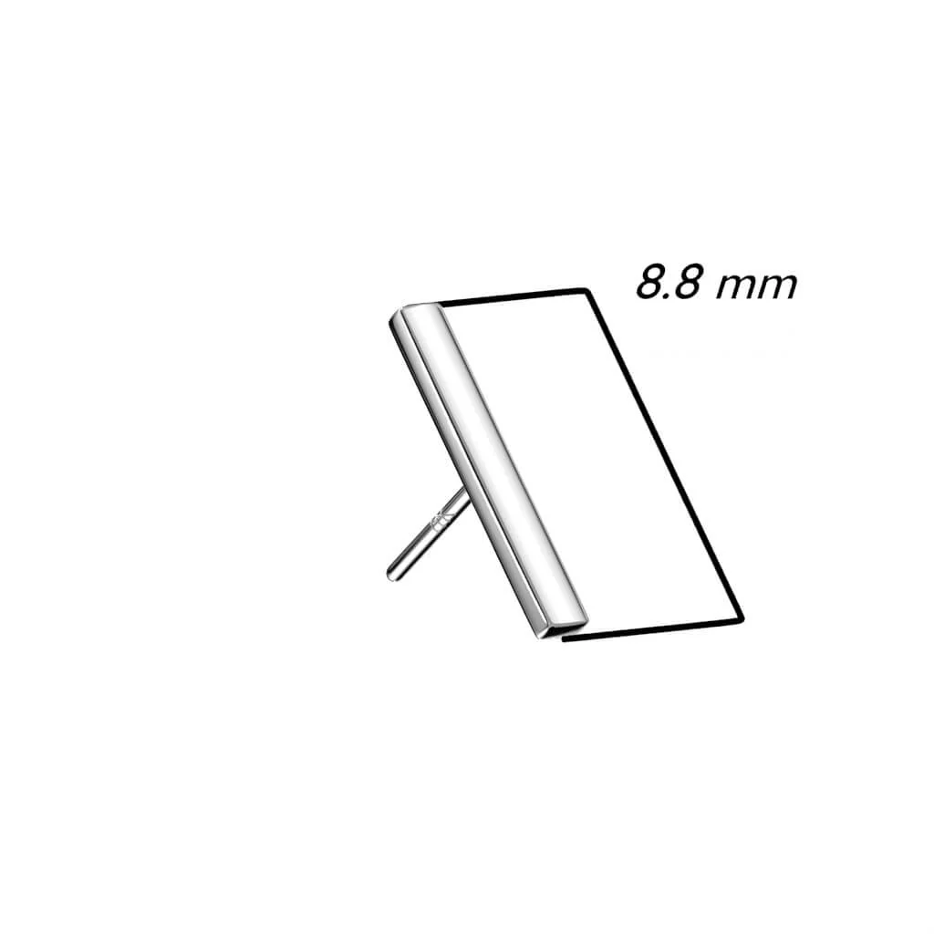 Złoto 585 nakrętka płaski słupek push-in - Image 2