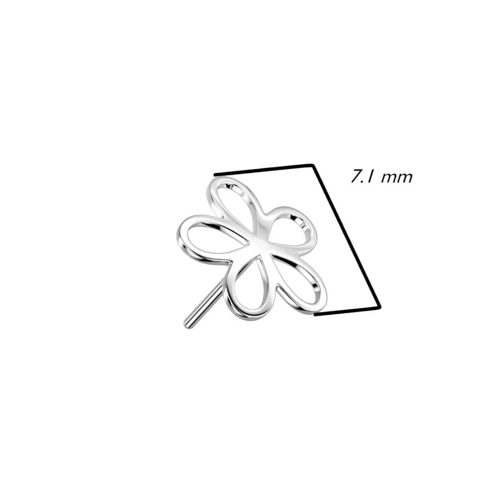 Złoto 585 nakrętka kwiatek push-in - Image 2