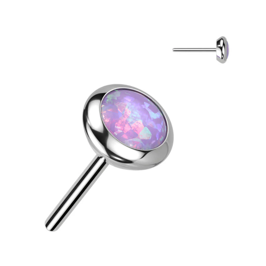 Tytan nakrętka kulka cyrkonia lub opal push-in - Image 8