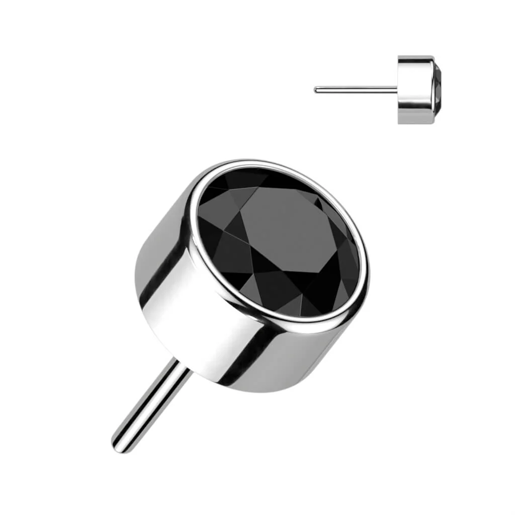 Tytan nakrętka okrągła cyrkonia lub opal push-in - Image 12