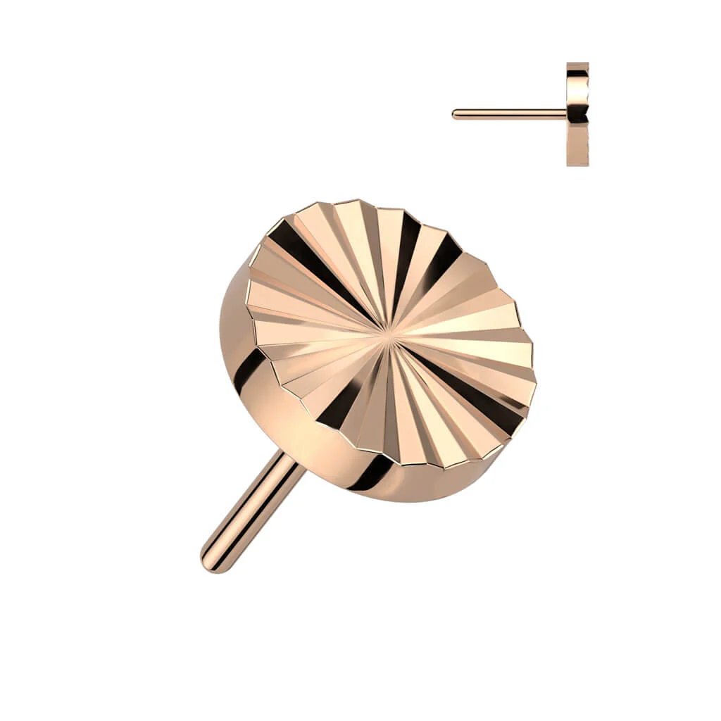 Tytan nakrętka okrągły szlif diamentowy push-in - Image 5