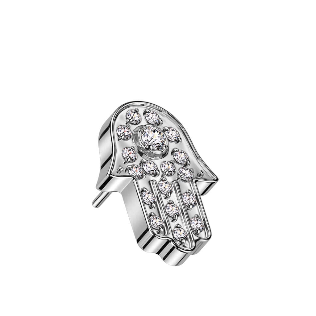 Nakrętka hamsa cyrkonia push-in - Image 4