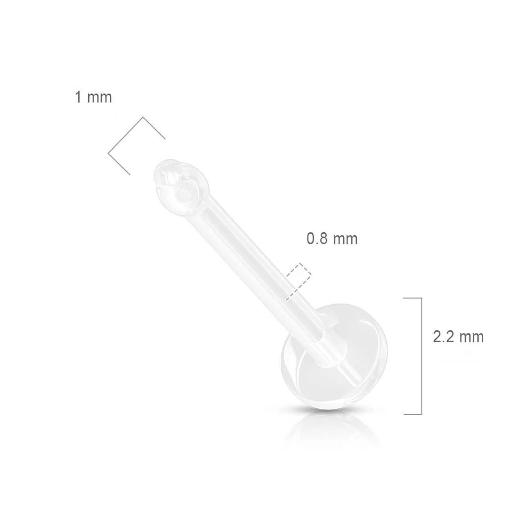 Retainer labret przezroczysty - Image 2