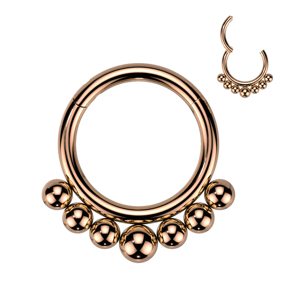 Tytan kółko z koralikami clicker - Image 7