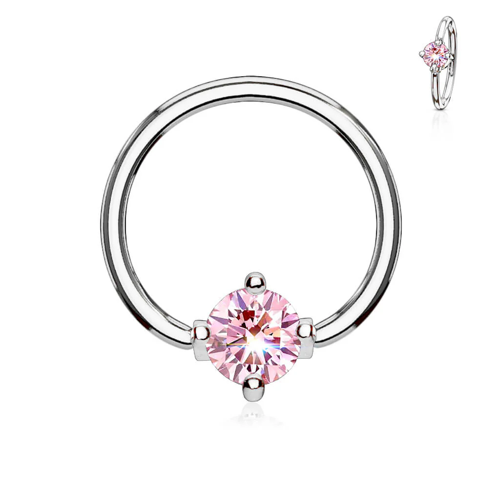 Kółko cyrkonia okrągła zapięcie captive bead - Image 7