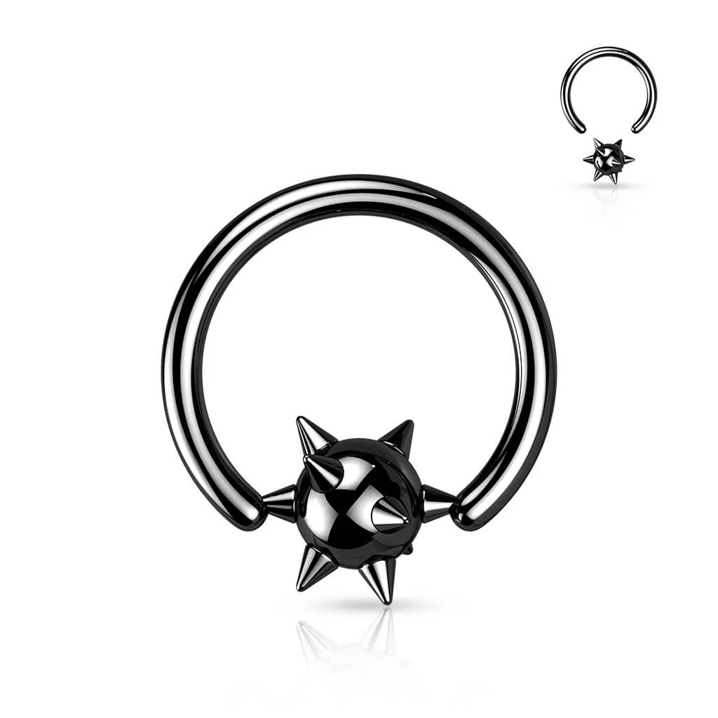Kółko z kulką z kolcami zapięcie captive bead - Image 6