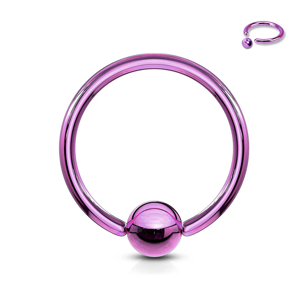 Tytan kółko z kulką tytan zapięcie captive bead - Image 8