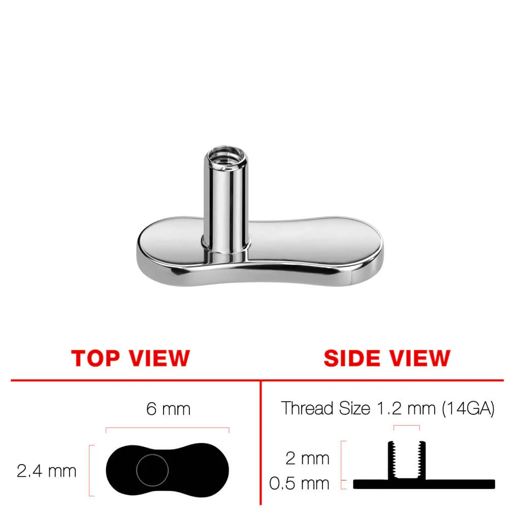 Tytan stopka wysokość 2.5mm gwint wewnętrzny - Image 3