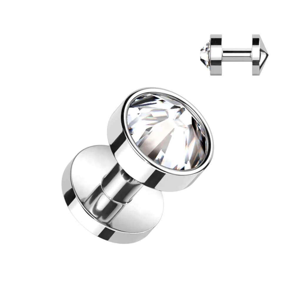 Tytan microdermal skin diver 3mm cyrkonia okrągła - Image 3