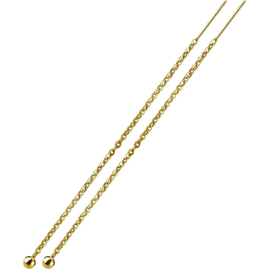 Kolczyki wiszące z kulką - Image 3