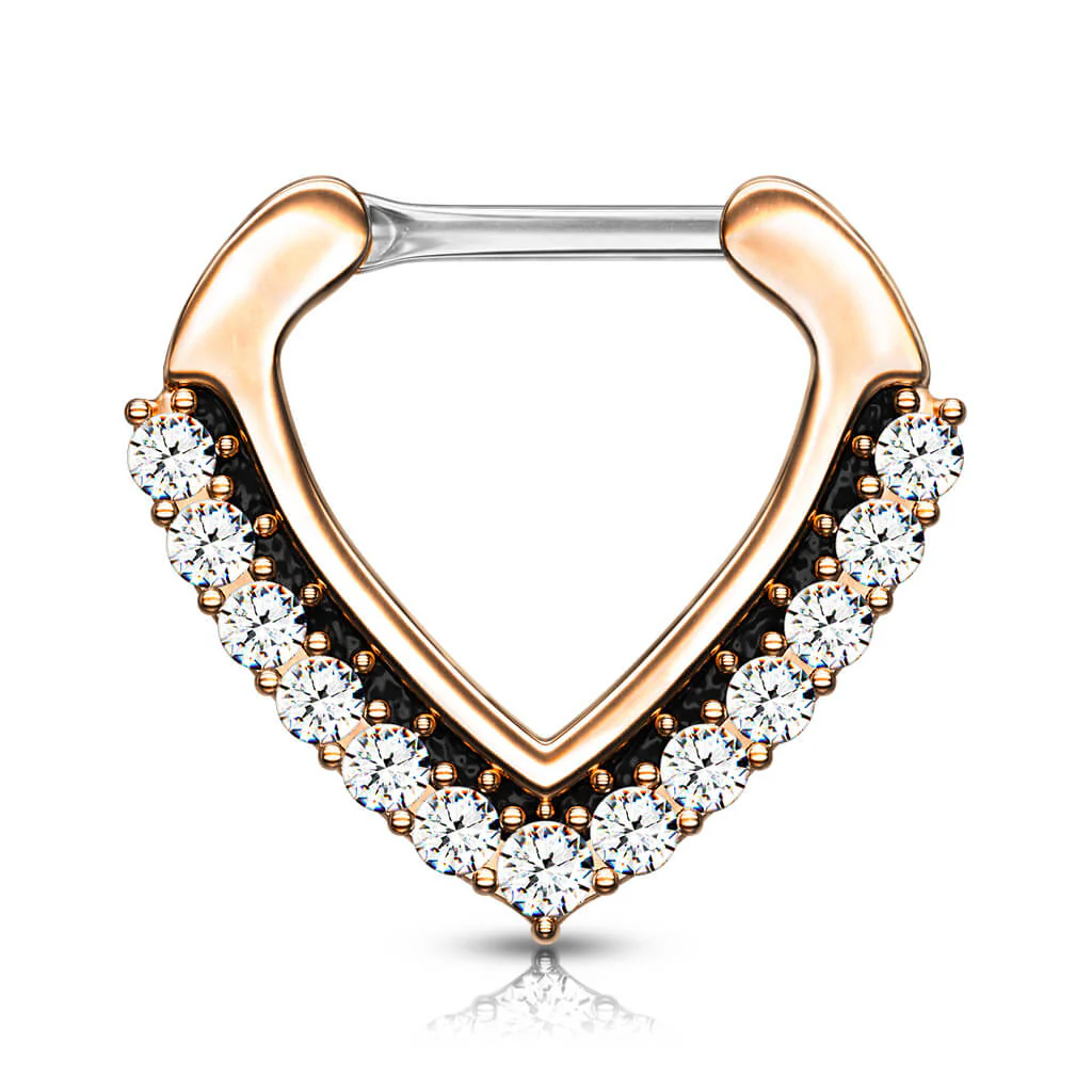 Septum clicker trójkąt cyrkonia clicker - Image 7