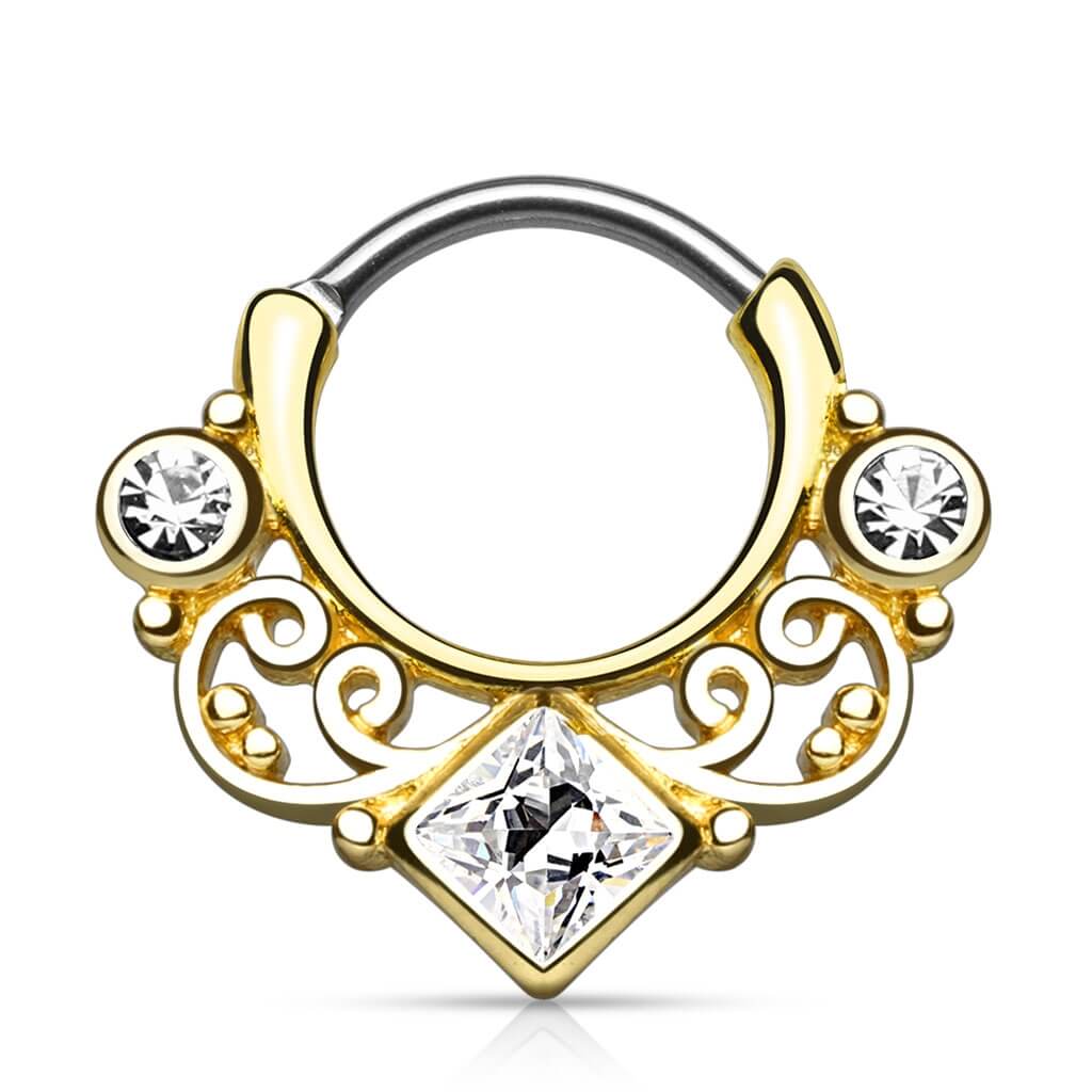Septum clicker kwadrat cyrkonia clicker - Image 2