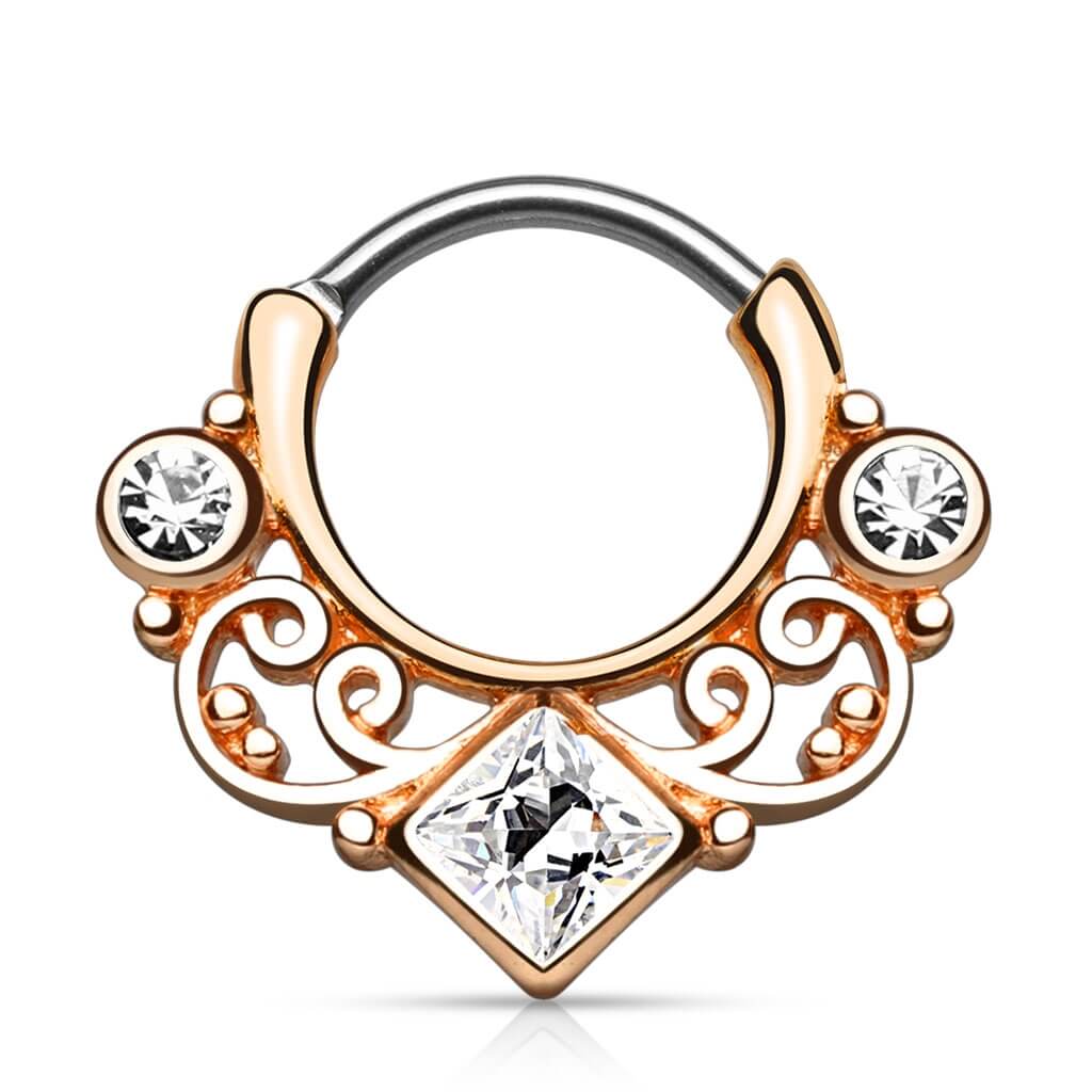 Septum clicker kwadrat cyrkonia clicker - Image 3