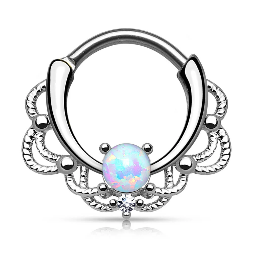 Septum clicker opal srebrny clicker - Image 3