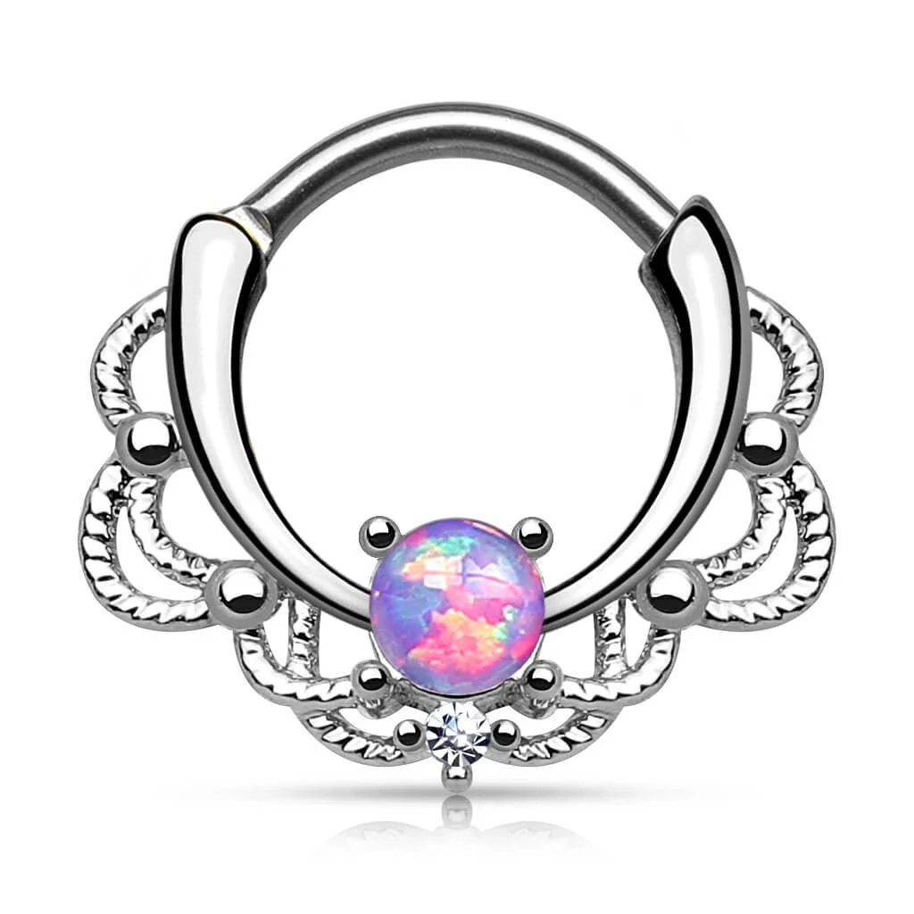 Septum clicker opal srebrny clicker - Image 5