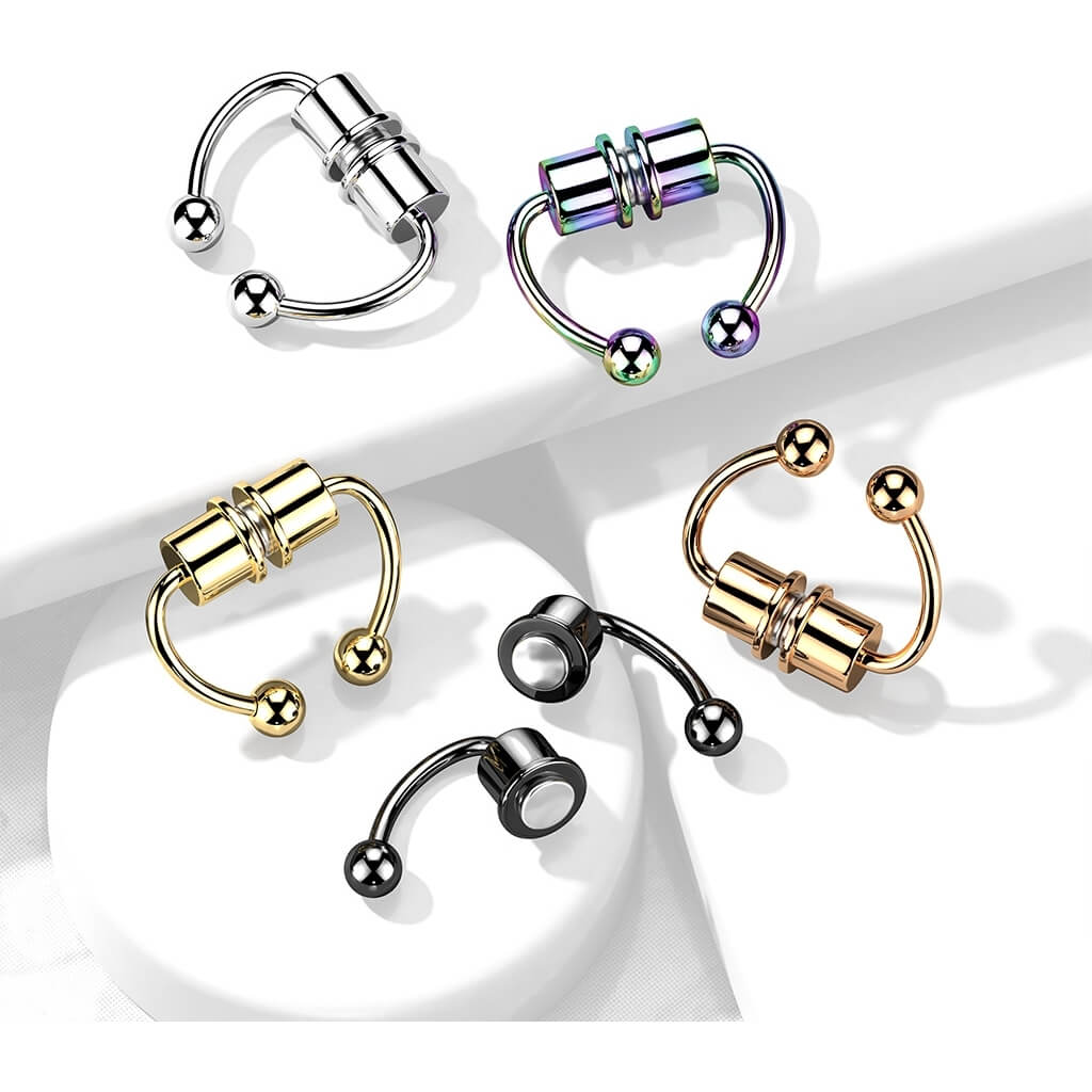 Fake piercing do nosa magnes septum magnes - Image 4