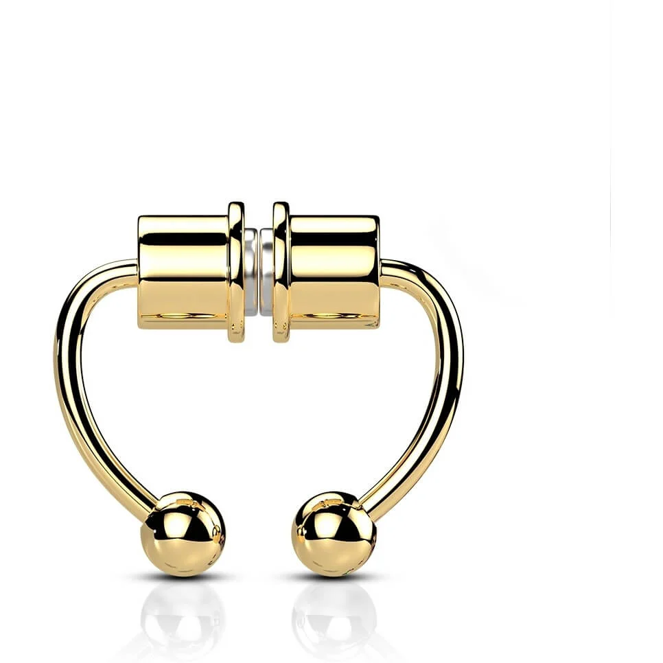 Fake piercing do nosa magnes septum magnes - Image 5