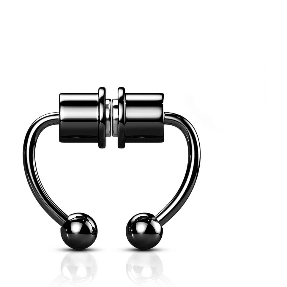 Fake piercing do nosa magnes septum magnes - Image 6