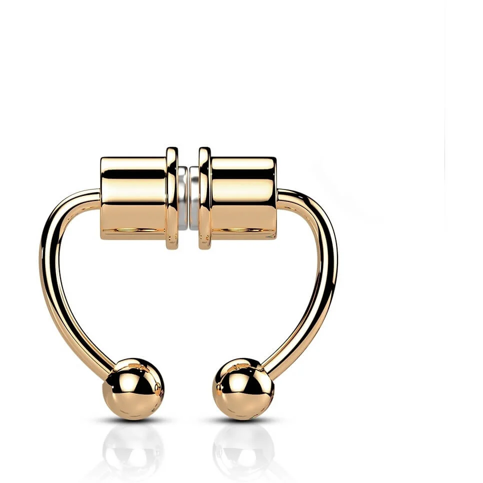 Fake piercing do nosa magnes septum magnes - Image 7
