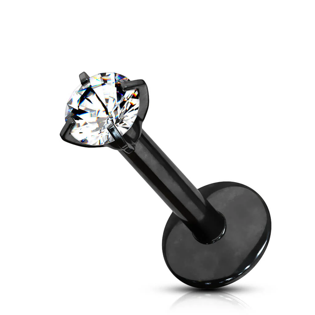 Tytan labret okrągła cyrkonia gwint wewnętrzny - Image 8