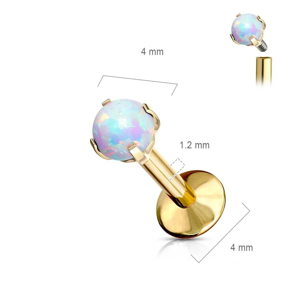 Tytan labret opal kulka gwint wewnętrzny - Image 2
