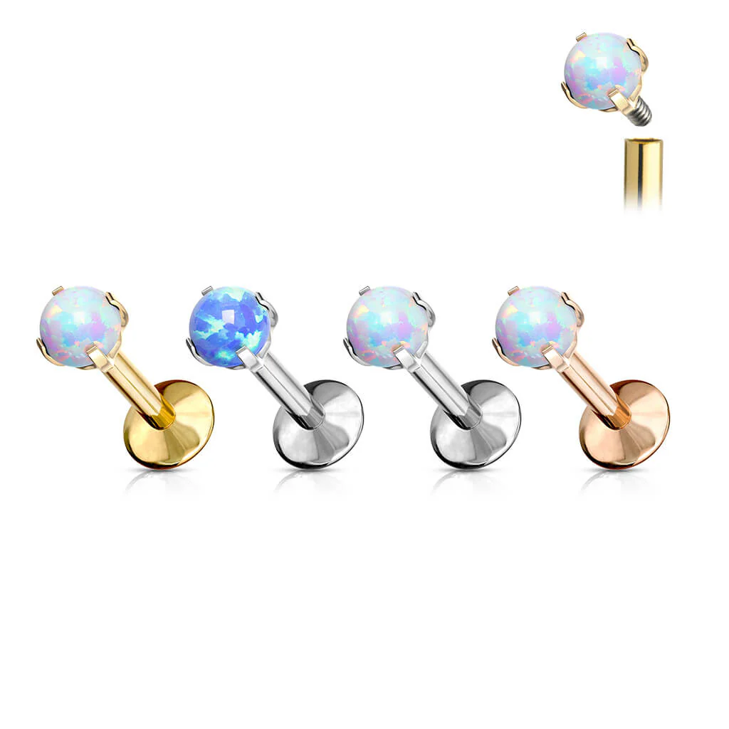 Tytan labret opal kulka gwint wewnętrzny - Image 3