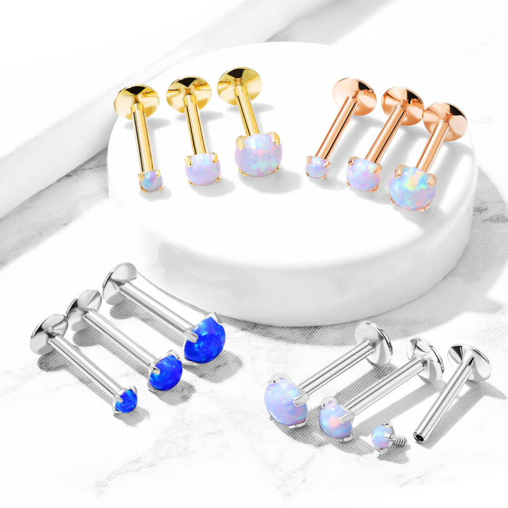 Tytan labret opal kulka gwint wewnętrzny - Image 5