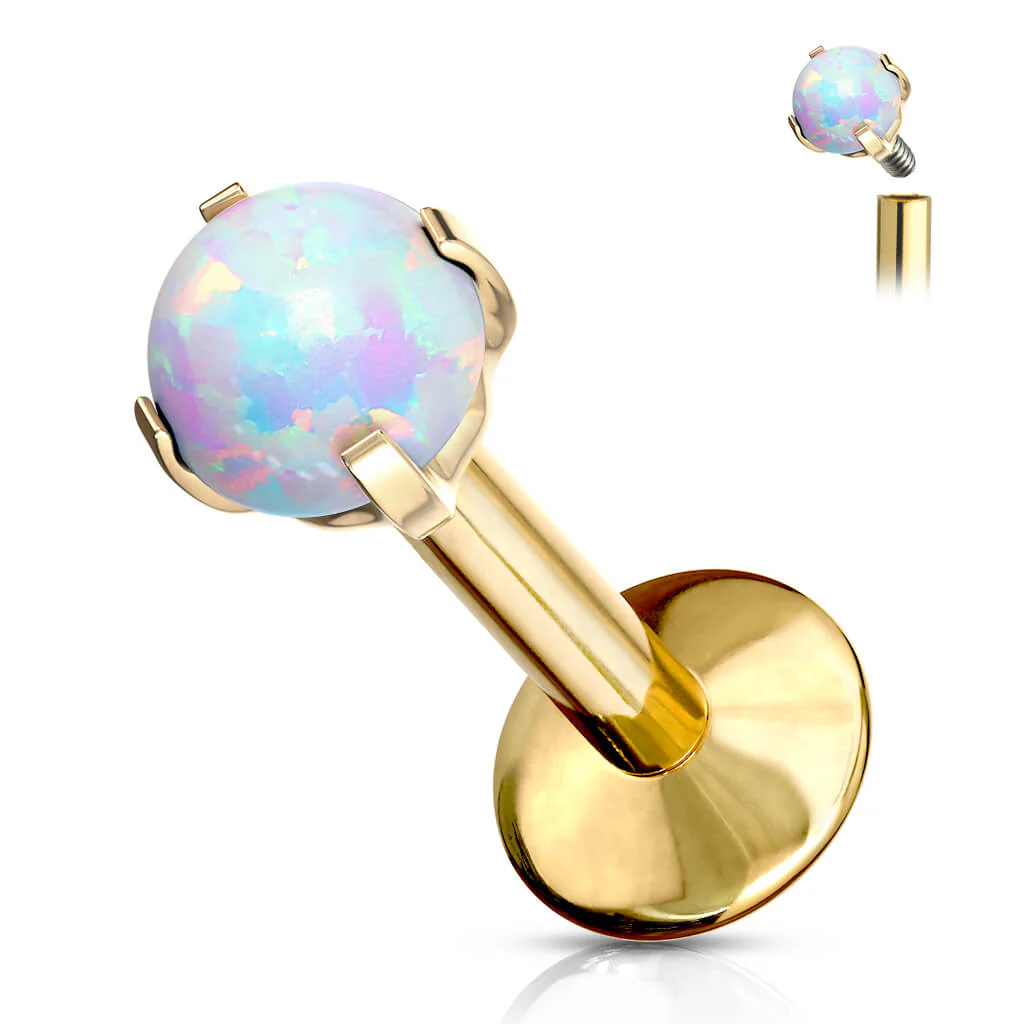 Tytan labret opal kulka gwint wewnętrzny - Image 6