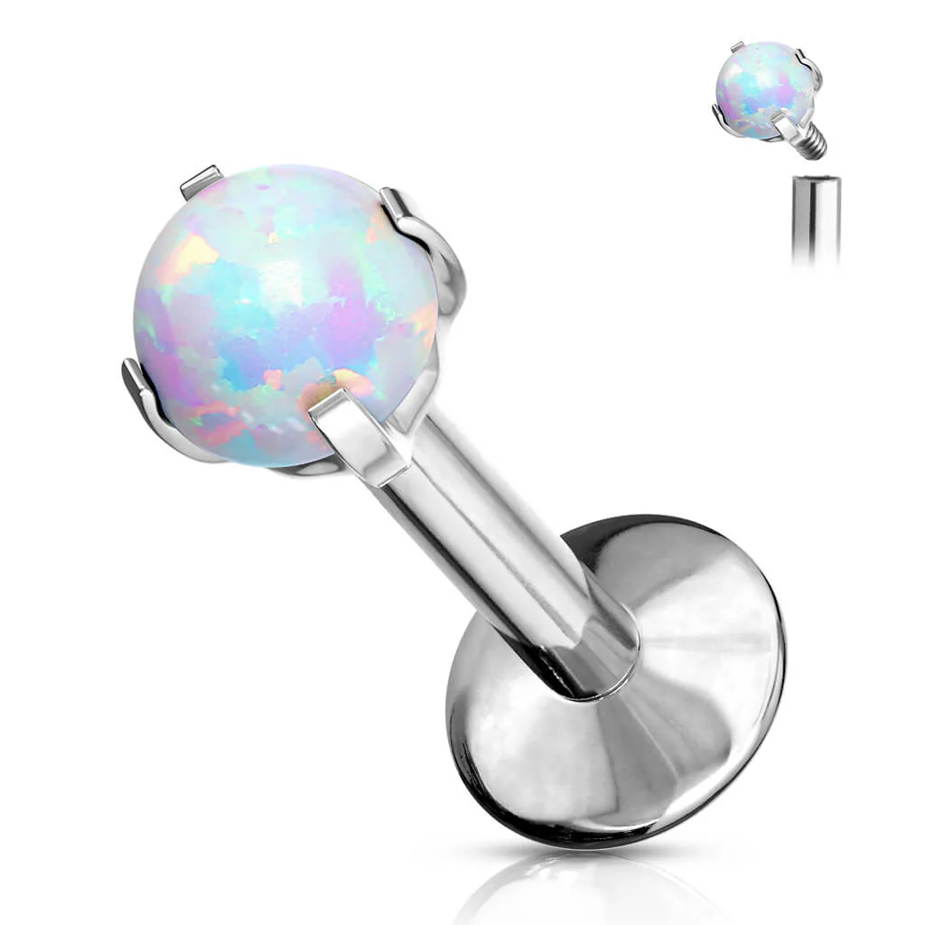 Tytan labret opal kulka gwint wewnętrzny - Image 8