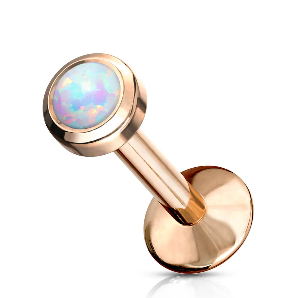 Tytan labret opal okrągły gwint wewnętrzny - Image 6