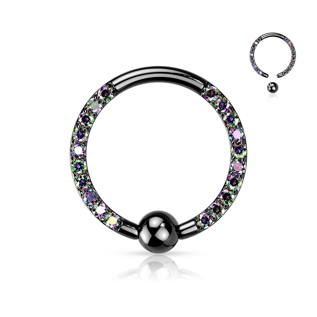 Tytan kółko z kulką cyrkonia zapięcie captive bead - Image 6