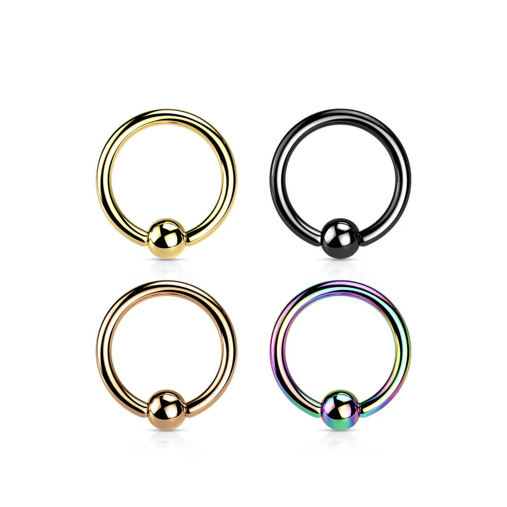 Tytan kółko z kulką zapięcie captive bead - Image 2