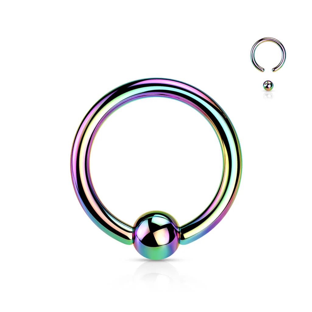 Tytan kółko z kulką zapięcie captive bead - Image 7