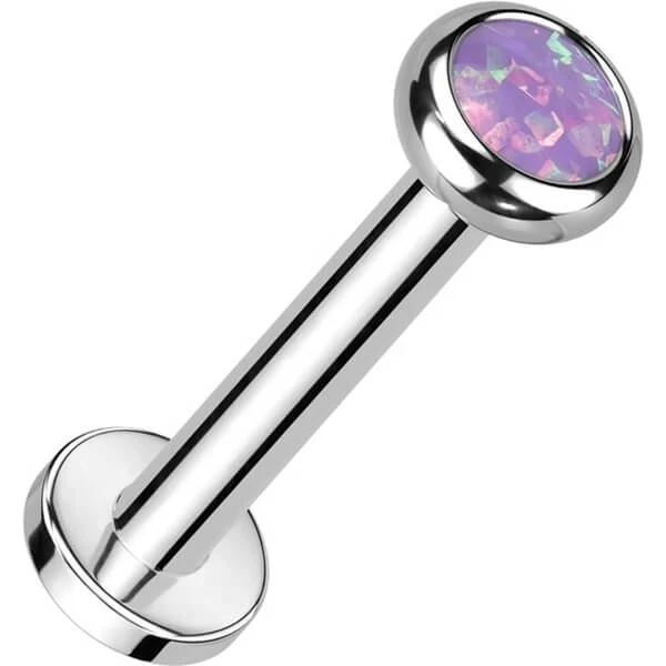 Tytan labret cyrkonia opal gwint wewnętrzny - Image 15