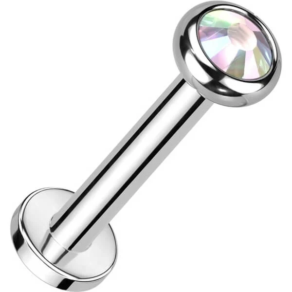 Tytan labret cyrkonia opal gwint wewnętrzny - Image 3