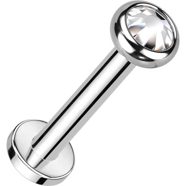 Tytan labret cyrkonia opal gwint wewnętrzny - Image 4