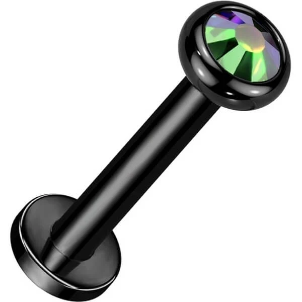Tytan labret cyrkonia opal gwint wewnętrzny - Image 8
