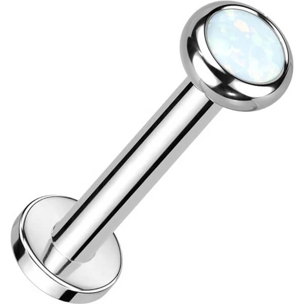 Tytan labret cyrkonia opal gwint wewnętrzny - Image 9