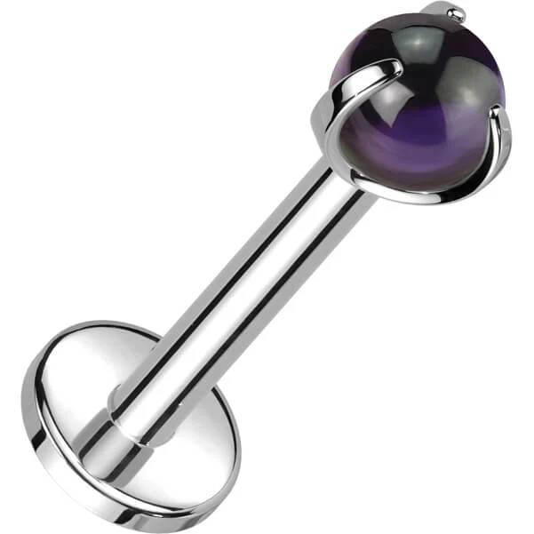 Tytan labret kamień półszlachetny gwint wewnętrzny - Image 3
