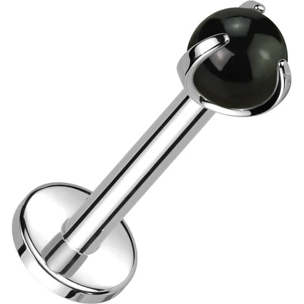 Tytan labret kamień półszlachetny gwint wewnętrzny - Image 4