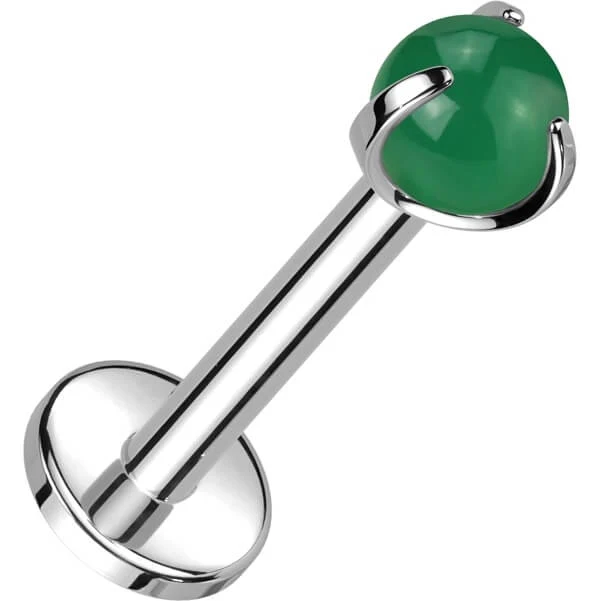 Tytan labret kamień półszlachetny gwint wewnętrzny - Image 5