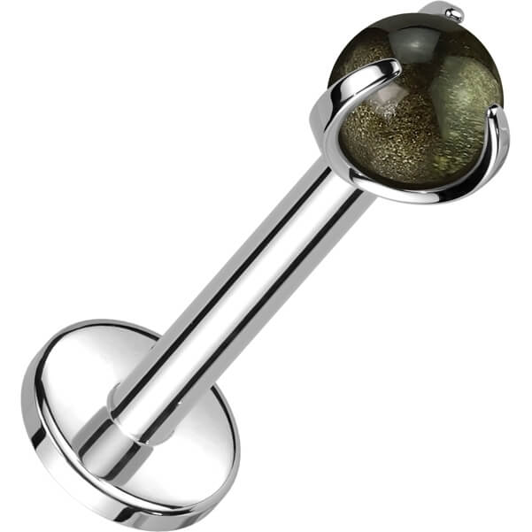 Tytan labret kamień półszlachetny gwint wewnętrzny - Image 6