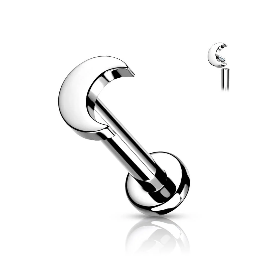 Tytan labret księżyc płaski gwint wewnętrzny - Image 8
